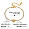 Wholesale Stainless Steel Rhinestone Letter Geometric Bracelet For Women With Electroplating Light Luxury High End Non Fading Jewelry