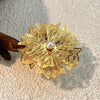 Wholesale Stainless Steel Ring Cut Out Flower Antique Minimalist Geometric Style With Electroplating