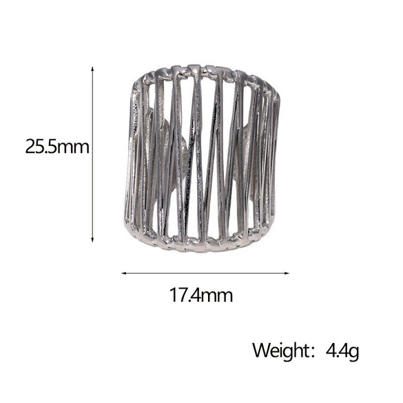 Wholesale Stainless Steel Ring For Women Fashionable Light Luxury Nonfading Electroplated