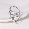 Wholesale Stainless Steel Ring For Women Fashionable Luxury Style Electroplated Live Mouth Non Fading