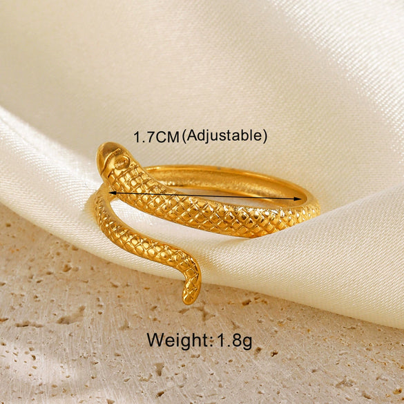 Wholesale Stainless Steel Ring For Women Geometric Hammer Chain Cross Opening Electroplated
