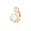 Wholesale Stainless Steel Ring Geometric Pattern Retro Light Luxury Style Electroplating For Women