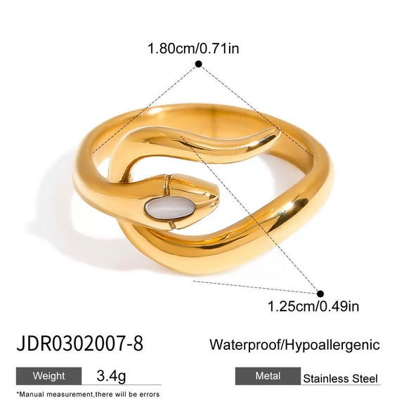Wholesale Stainless Steel Ring Geometric Style Electroplating Jewelry For Women