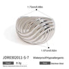 Wholesale Stainless Steel Ring Geometric Style Electroplating Jewelry For Women