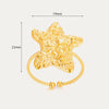 Wholesale Stainless Steel Ring Heart Butterfly Geometric Style 18K Goldplated Jewelry
