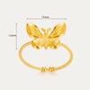 Wholesale Stainless Steel Ring Heart Butterfly Geometric Style 18K Goldplated Jewelry