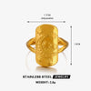 Wholesale Stainless Steel Ring Retro Geometric Star Moon Style Oil Pressure Electroplating For Women