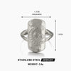 Wholesale Stainless Steel Ring Retro Geometric Star Moon Style Oil Pressure Electroplating For Women