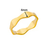 Wholesale Stainless Steel Ring With Butterfly Crown And Heart Shaped Design Geometric Style Electroplated