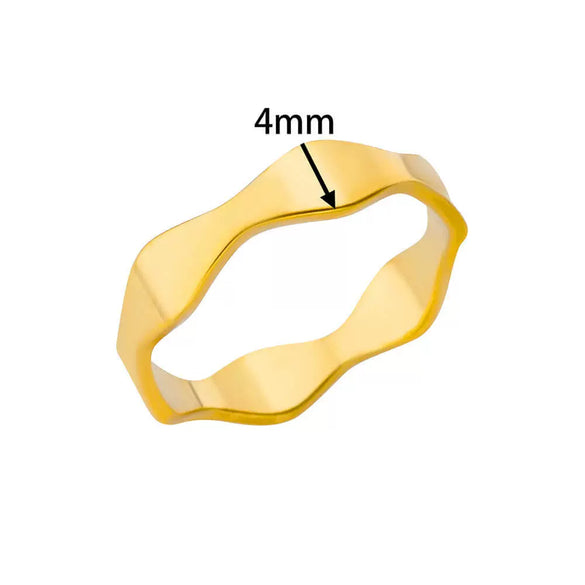 Wholesale Stainless Steel Ring With Butterfly Crown And Heart Shaped Design Geometric Style Electroplated