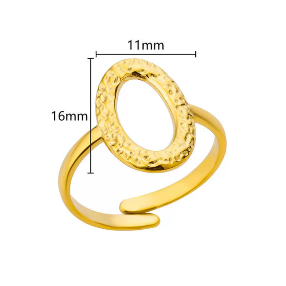 Wholesale Stainless Steel Ring With Butterfly Crown And Heart Shaped Design Geometric Style Electroplated
