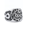 Wholesale Stainless Steel Ring With Cross And Eye Of Horus Pattern Polish Processing Unisex Personality Style