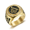 Wholesale Stainless Steel Ring With Diamond Set Retro Domineering Style Featuring Letters Numbers And Text Patterns