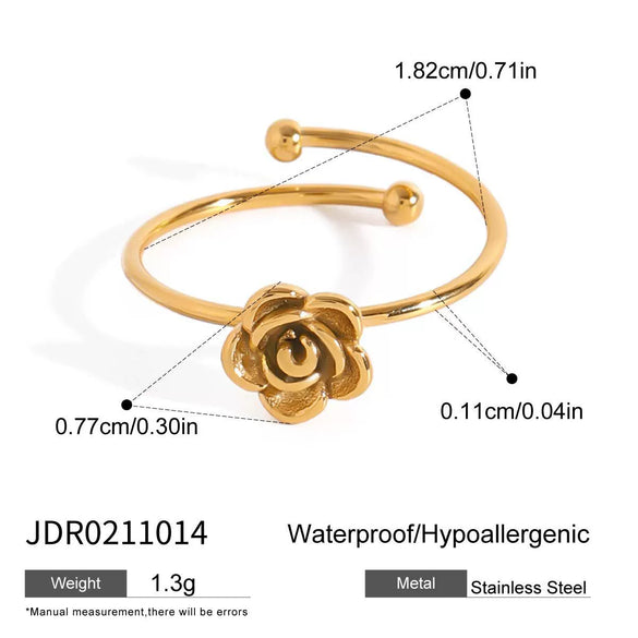 Wholesale Stainless Steel Ring With Geometric Design And Electroplating For Women