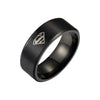 Wholesale Stainless Steel Ring With Geometric Pattern And Laser Marking For Men And Women Electroplated