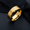 Wholesale Stainless Steel Ring With Geometric Pattern And Laser Marking For Men And Women Electroplated
