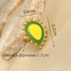 Wholesale Stainless Steel Ring With Heart Shape Minimalist Style Electroplating Processing
