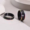 Wholesale Stainless Steel Rotatable Ring For Men In Black