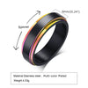 Wholesale Stainless Steel Rotatable Ring For Men In Black