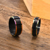 Wholesale Stainless Steel Rotatable Ring For Men In Black