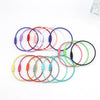 Wholesale Stainless Steel Rotating Key Ring Key Chain With Baking Paint And Geometric Style