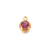 Wholesale Stainless Steel Round Birthstone Pendant Accessories With Electroplating