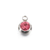 Wholesale Stainless Steel Round Birthstone Pendant Accessories With Electroplating