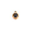 Wholesale Stainless Steel Round Birthstone Pendant Accessories With Electroplating