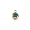 Wholesale Stainless Steel Round Birthstone Pendant Accessories With Electroplating