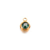 Wholesale Stainless Steel Round Birthstone Pendant Accessories With Electroplating