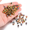 Wholesale Stainless Steel Round Birthstone Pendant Accessories With Electroplating