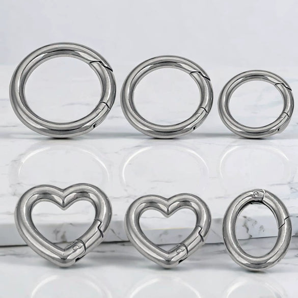 Wholesale Stainless Steel Round Diy Hardware Spring Buckle With Environmentally Friendly Treatment