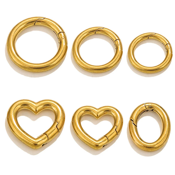 Wholesale Stainless Steel Round Diy Hardware Spring Buckle With Environmentally Friendly Treatment