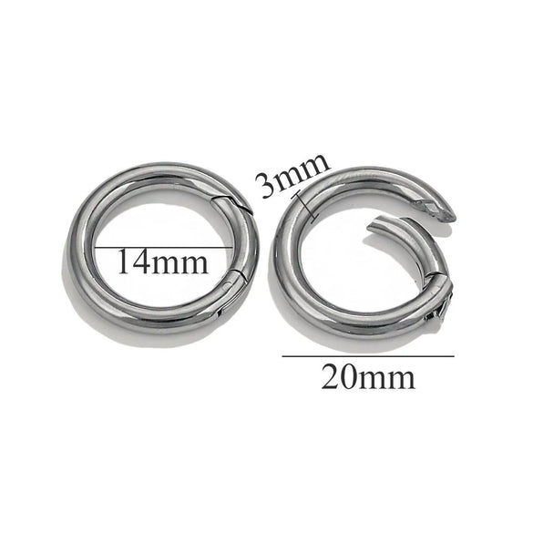 Wholesale Stainless Steel Round Diy Hardware Spring Buckle With Environmentally Friendly Treatment