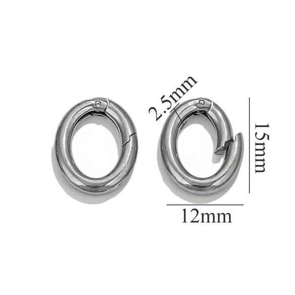 Wholesale Stainless Steel Round Diy Hardware Spring Buckle With Environmentally Friendly Treatment