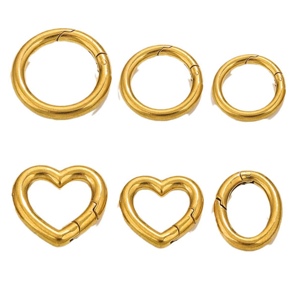 Wholesale Stainless Steel Round Diy Hardware Spring Buckle With Environmentally Friendly Treatment