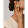 Wholesale Stainless Steel Round Embossed Earrings With Electroplating For Women