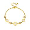 Wholesale Stainless Steel Round Pearl Spacer Accessories Chain Electroplated Fashion Women's Bracelet