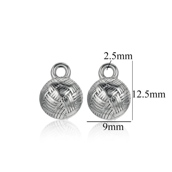 Wholesale Stainless Steel Round Pendant Necklace Accessories Electroplated 18K Gold Color Diy Jewelry