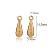 Wholesale Stainless Steel Round Pendant Necklace Accessories Electroplated 18K Gold Color Diy Jewelry