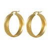 Wholesale Stainless Steel Round U Shaped Geometric Electroplated Women's Earrings