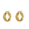 Wholesale Stainless Steel Round U Shaped Geometric Electroplated Women's Earrings