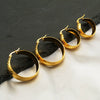 Wholesale Stainless Steel Round U Shaped Geometric Electroplated Women's Earrings