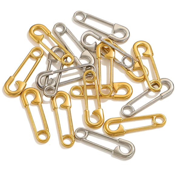 Wholesale Stainless Steel Seamless Paper Clip Connection Punk Pendant For Diy Necklace And Bracelet