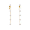 Wholesale 316L Stainless Steel Shell Beads Glossy Bead Earrings Light Luxury Geometric Style With Electroplating