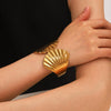 Wholesale Stainless Steel Shell Bracelet Ins Style Minimalist Electroplated For Women