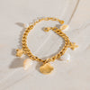 Wholesale Stainless Steel Shell Bracelet With Geometric Design Electroplated For Women Light Luxury High End Sense No Fading