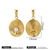 Wholesale Stainless Steel Shell Pattern Imitation Pearl Pendant Jewelry Accessories With Electroplating For Necklace And Bracelet