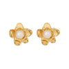 Wholesale Stainless Steel Shell Shape Inlaid Pearl Earrings With Electroplating For Women Fashion Ol Style