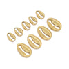 Wholesale Stainless Steel Shell Shaped Hollow Pendant Necklace And Bracelet Accessories With Vacuum Electroplated Finish